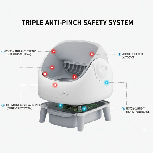 Portable smart cat litter box
