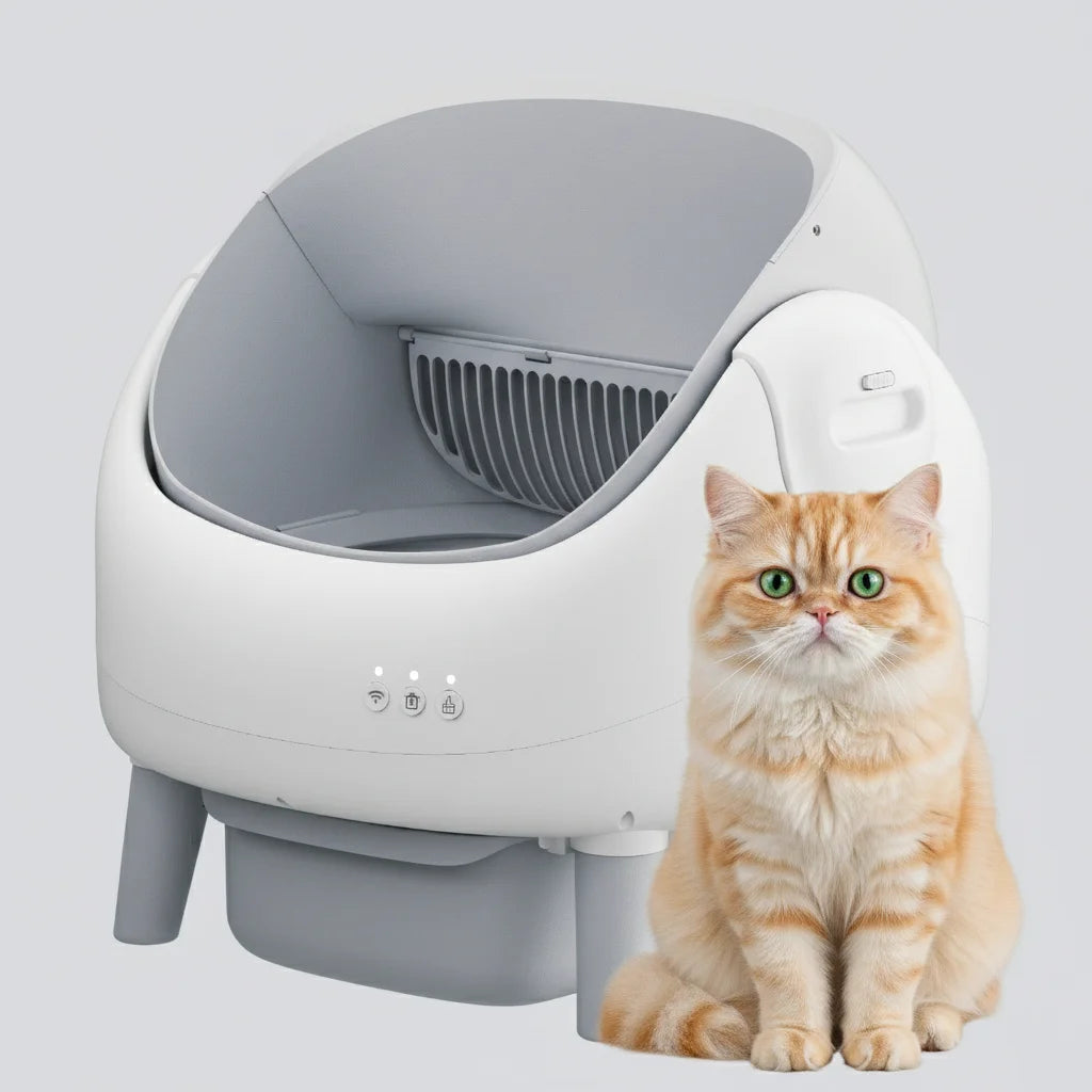 Portable smart cat litter box
