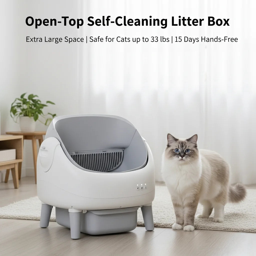 Portable smart cat litter box